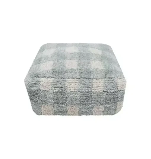 Pouf Vichy Blue Sage