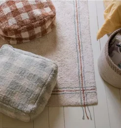 Pouf Vichy Blue Sage