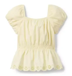 Puff Sleeve Peplum Top