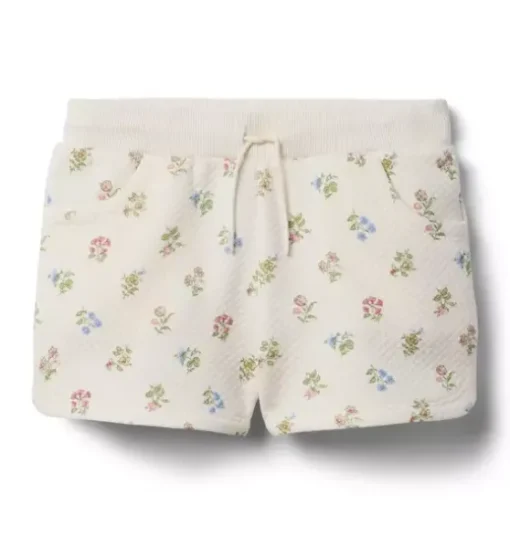 Quilted Floral Short