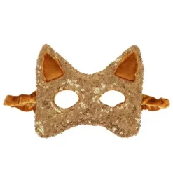 "Gold Sequins&rdquo; Cat mask