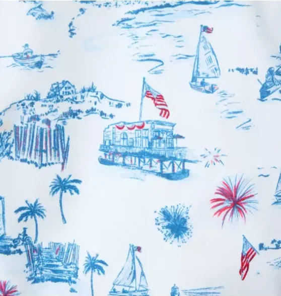 Recycled Americana Toile Swimsuit