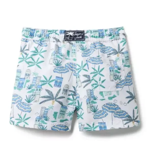 Recycled Coastal Getaway Swim Trunk