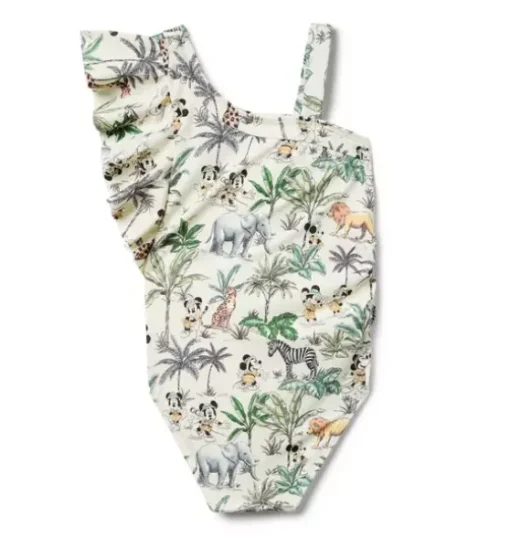 Recycled Disney Mickey Mouse Safari Swimsuit
