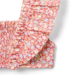 Recycled Ditsy Floral Smocked 2-Piece Swimsuit