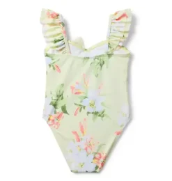 Recycled Floral Bow Swimsuit