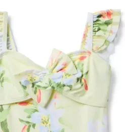 Recycled Floral Bow Swimsuit