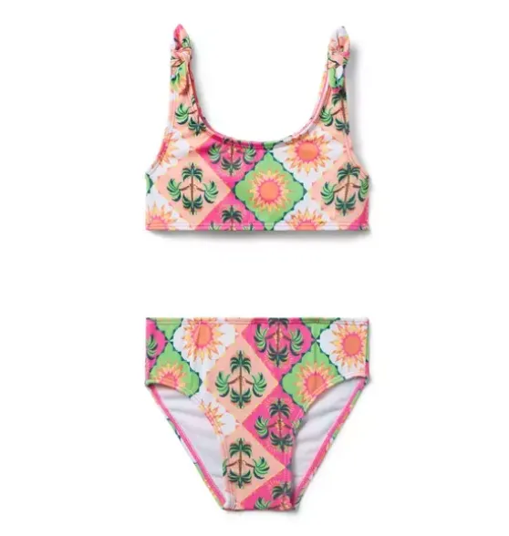 Recycled Palm Tile 2-Piece Swimsuit