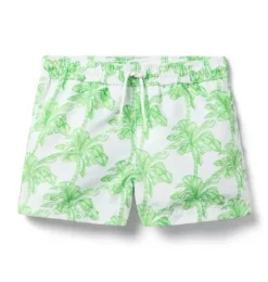 Recycled Palm Tree Swim Trunk