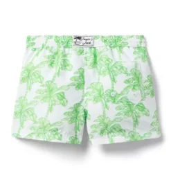 Recycled Palm Tree Swim Trunk