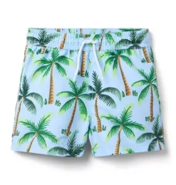 Recycled Palm Tree Swim Trunk