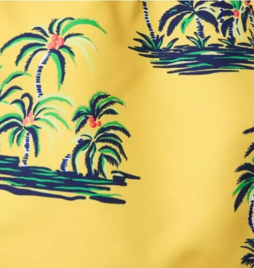 Recycled Palm Tree Swim Trunk