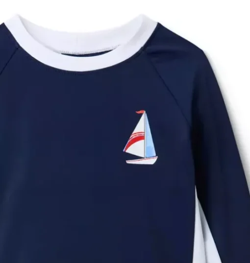 Recycled Sailboat Rash Guard