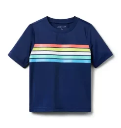 Recycled Stripe Rash Guard