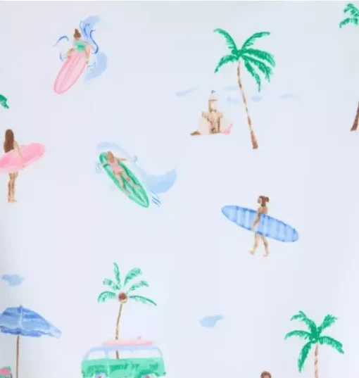 Recycled Surfer Rash Guard Swimsuit