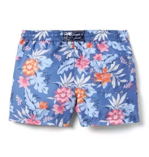 Recycled Tropical Floral Swim Trunk
