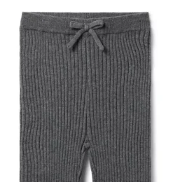 Ribbed Bow Legging