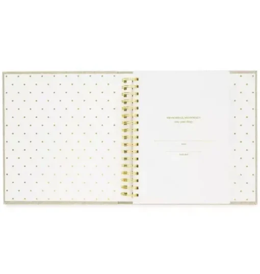 Rose Linen Baby Book