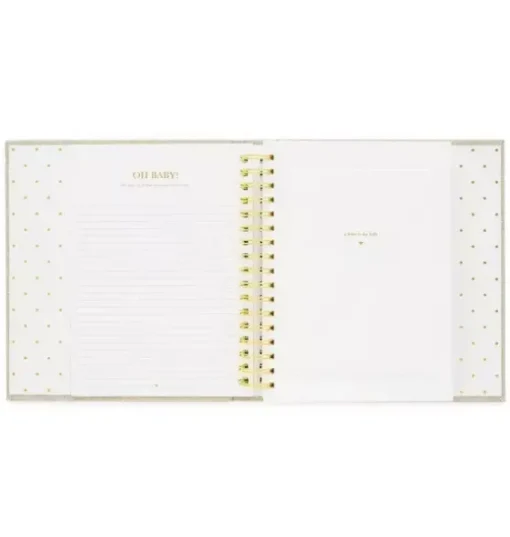 Rose Linen Baby Book
