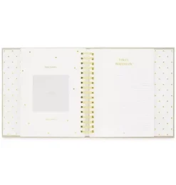 Rose Linen Baby Book