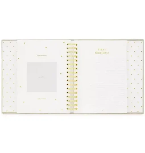 Rose Linen Baby Book