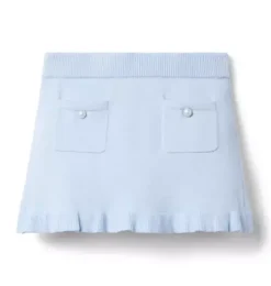 Ruffle Hem Sweater Skirt