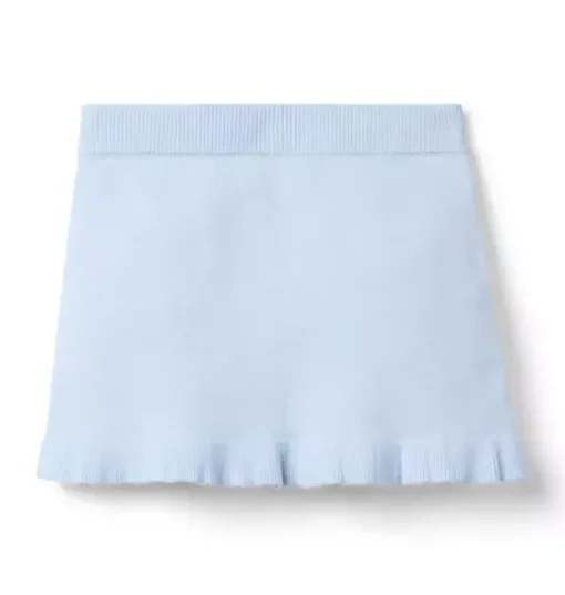 Ruffle Hem Sweater Skirt