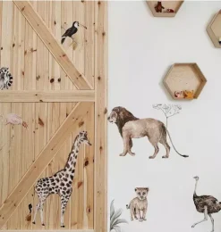 Savanna Animals Wonderland Wall Decal Set