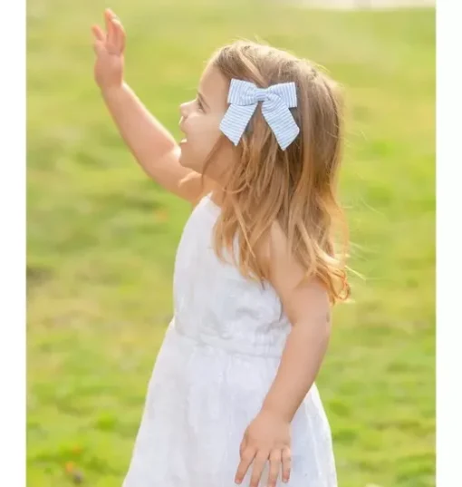Seersucker Hair Bow