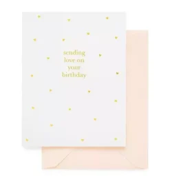 Sending Love On Your Birthday Greeting Card