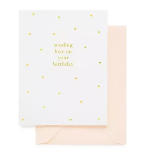 Sending Love On Your Birthday Greeting Card