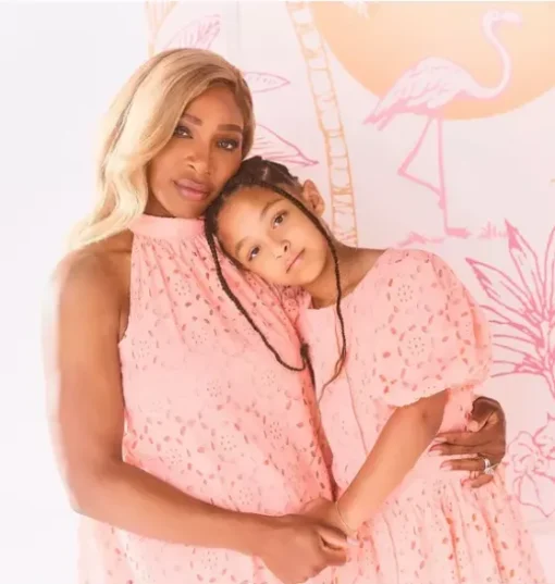 Serena Williams x Janie and Jack Peach Point Matching Dress
