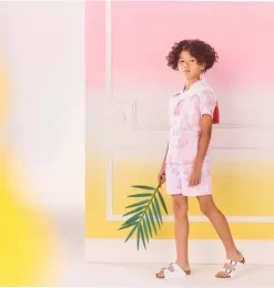 Serena Williams x Janie and Jack Toile Tour Cabana Shirt