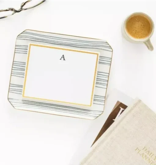 Slate Stripe Trinket Tray