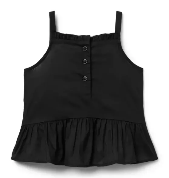 Smocked Ruffle Hem Top