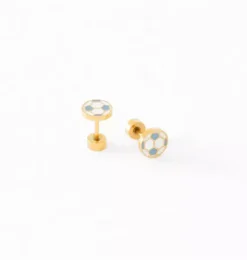 Soccer Ball Stud Earrings