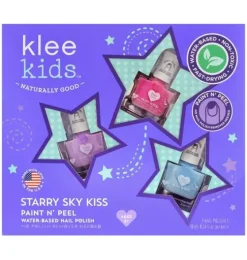 Starry Sky Kiss - Kids Water-Based Nail Polish Set