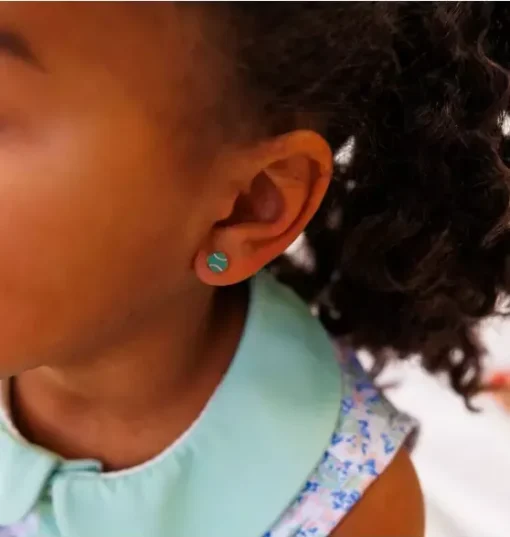 Tennis Ball Stud Earrings