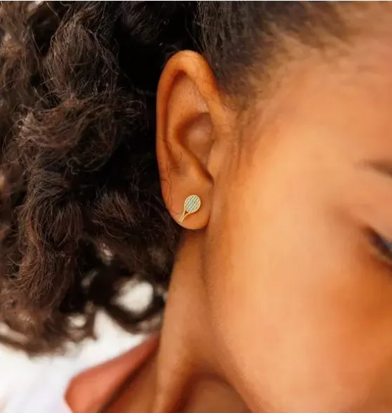 Tennis Racquet Stud Earring