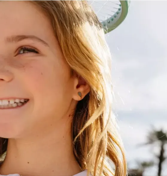 Tennis Racquet Stud Earring