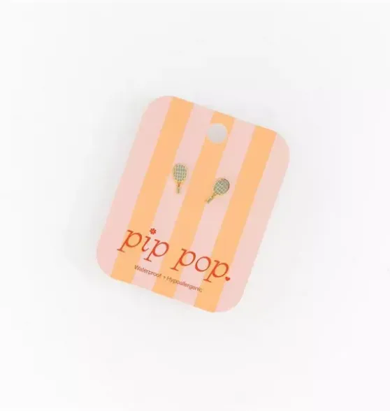 Tennis Racquet Stud Earring