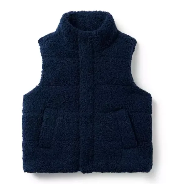 The Boucle Puffer Vest
