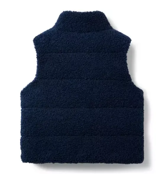 The Boucle Puffer Vest