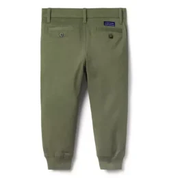 The Button Twill Jogger