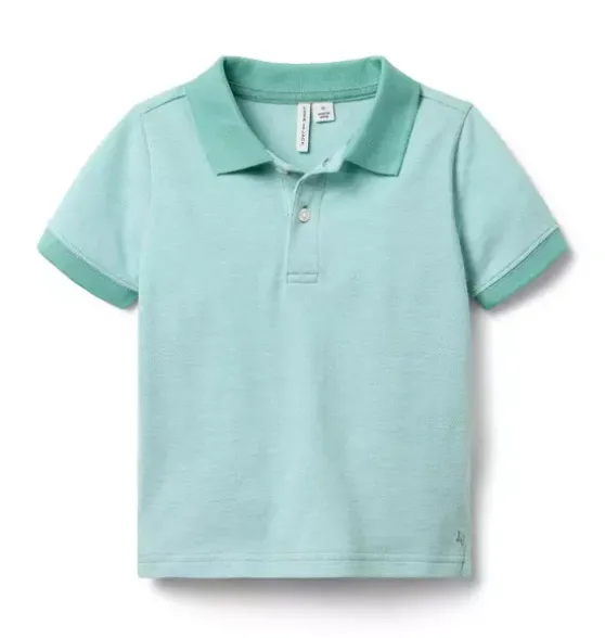 The Colorblocked Pique Polo