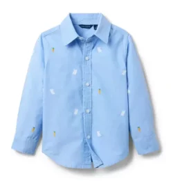 The Embroidered Bunny Oxford Shirt
