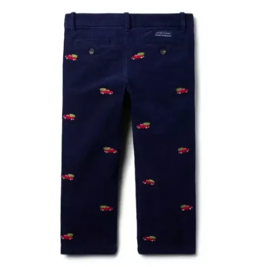 The Embroidered Holiday Corduroy Pant