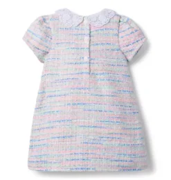 The Petal Collar Tweed Dress