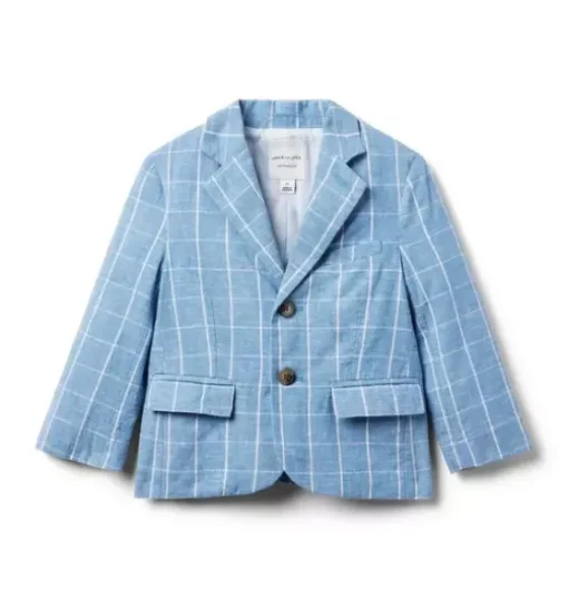The Tattersall Linen-Cotton Blazer