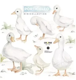 Tip Toe Geese Porticello Wall Decal Set